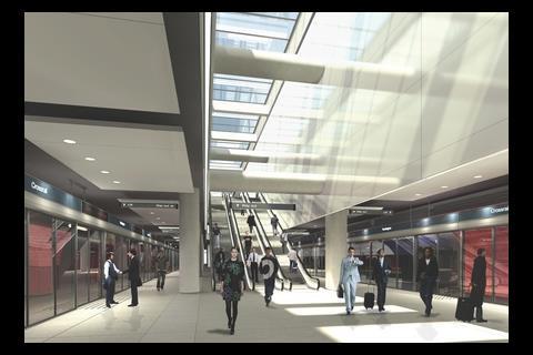 Proposed design for Paddington Crossrail station